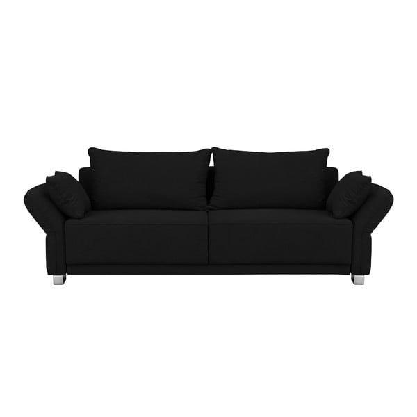Canapea extensibilă cu spațiu de depozitare Windsor & Co Sofas Casiopeia, negru, 245 cm