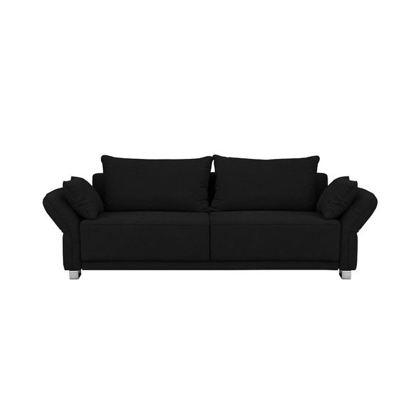 Canapea extensibilă cu spațiu de depozitare Windsor & Co Sofas Casiopeia, negru, 245 cm