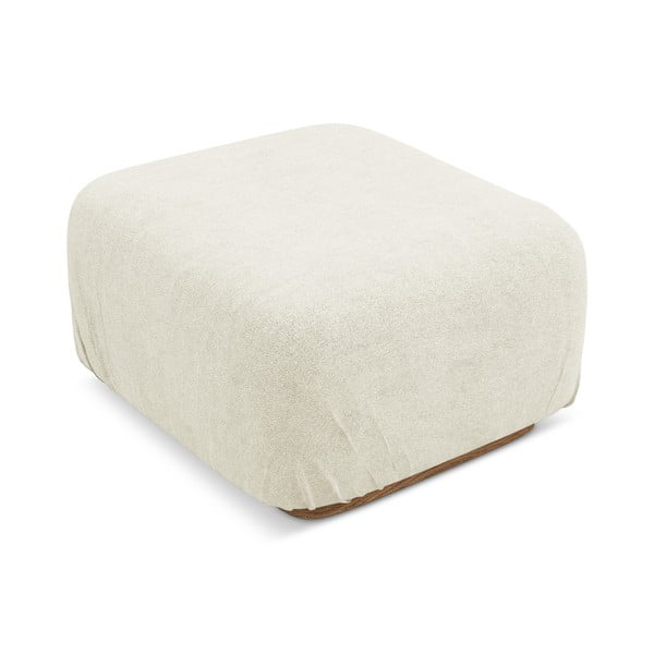 Taburet modular crem cu tapițerie din țesătură bouclé Ailani – Makamii-image-1