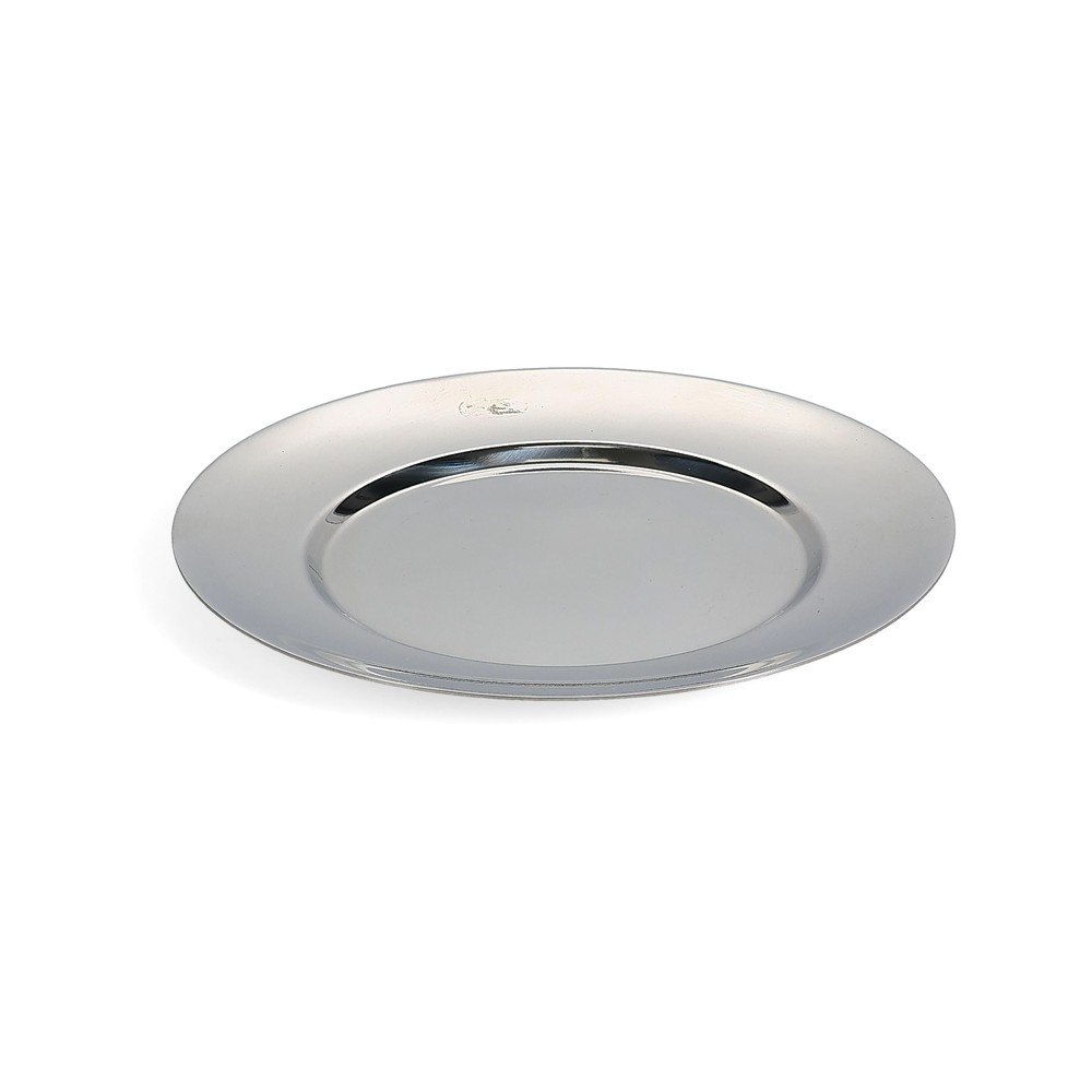 Farfurie argintie pentru desert din oțel inoxidabil ø 20 cm Oryn – S|P Collection