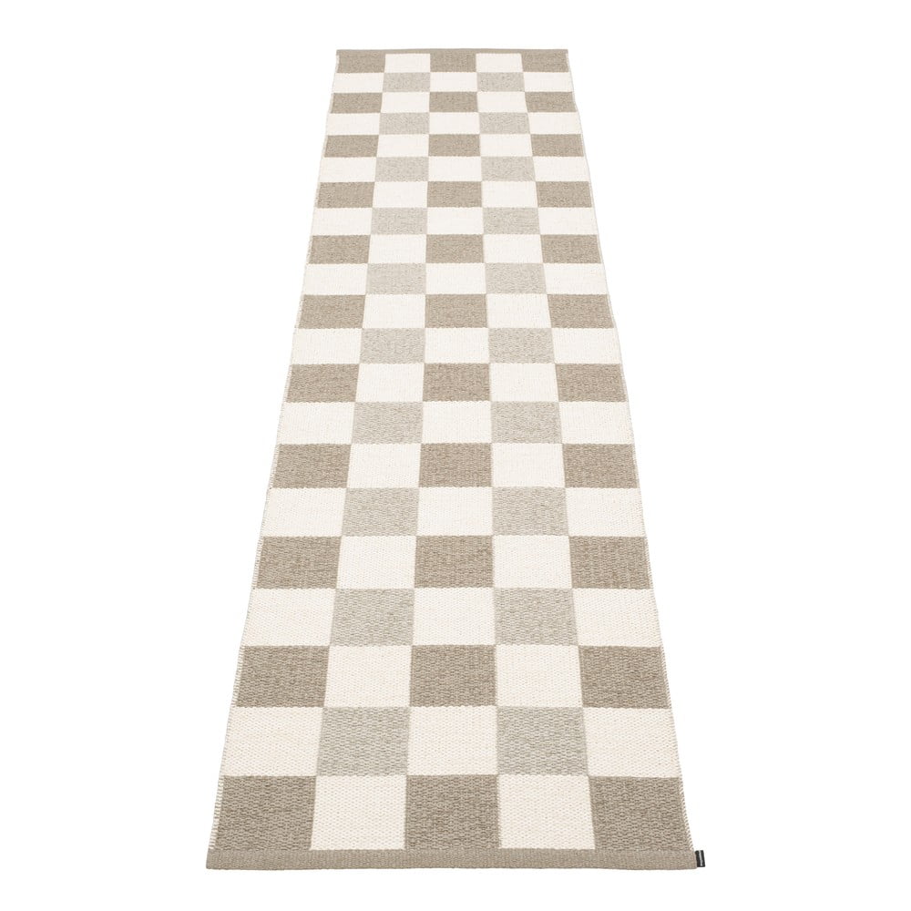 Covor tip traversă pentru interior și exterior bej/crem 70x300 cm Pix Dark Linen – Pappelina