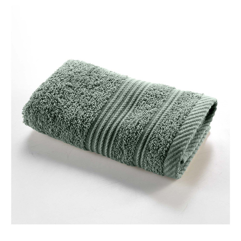 Prosop verde salvie din bumbac din frotir 30x50 cm Tendresse – douceur d'intérieur