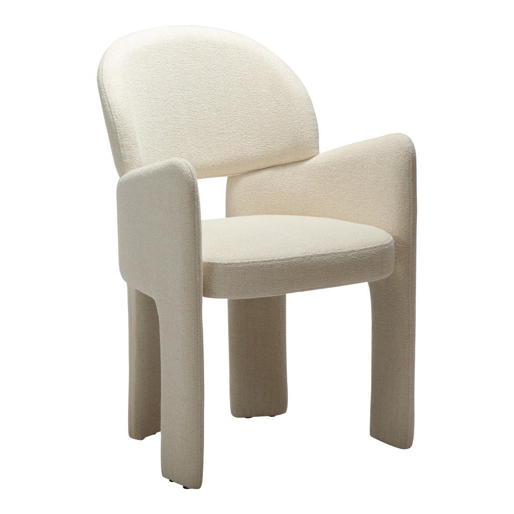 Scaun de living bej cu cotiere Aole – DAN-FORM Denmark
