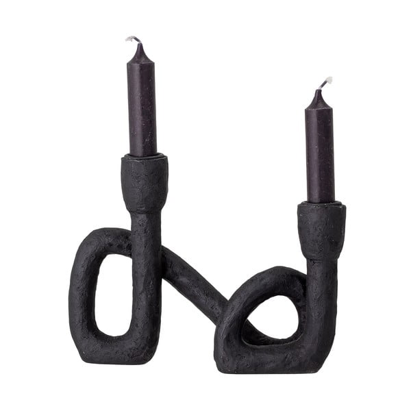 Sfeșnic Bloomingville Mashel, înălțime 16,5 cm, negru-image-3