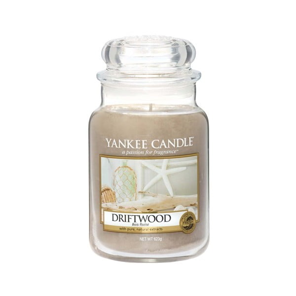 Lumânare parfumată Yankee Candle Driftwood, timp de ardere 110 h