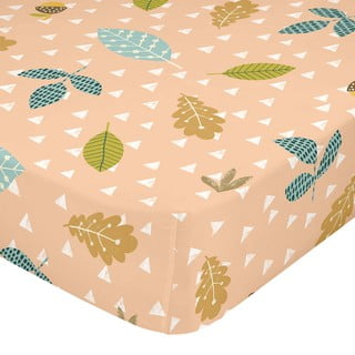 Cearșaf din bumbac pentru copii Moshi Moshi Harvestwood, 60 x 120 cm