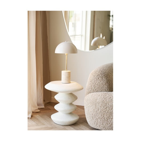 Măsuță auxiliară rotundă din piatră ø 36 cm Blackburn – House Nordic-image-2