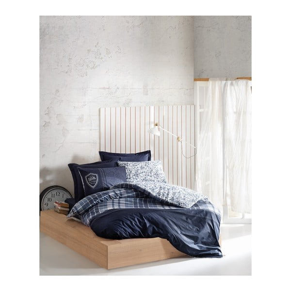 Lenjerie de pat cu cearșaf Erb, 140 x 200 cm, albastru