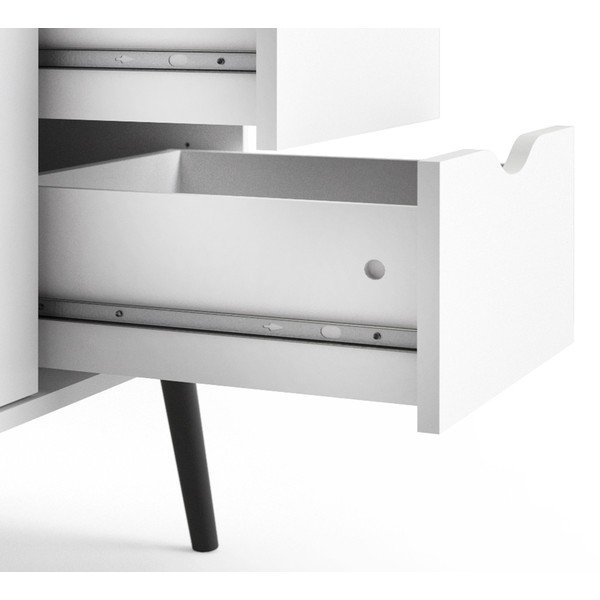 Comodă Tvilum Oslo, 147x82 cm, alb-negru-image-1