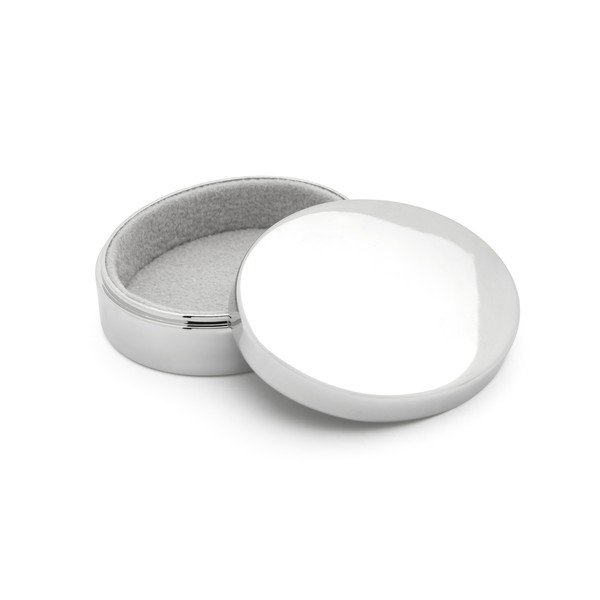 Cutiuță pentru dinți de lapte argintiu-lucios din metal 5x4x2 cm Woezel & Pip – Zilverstad-image-1