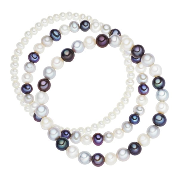 Set 3 brățări cu perle Nova Pearls Copenhagen Honorine