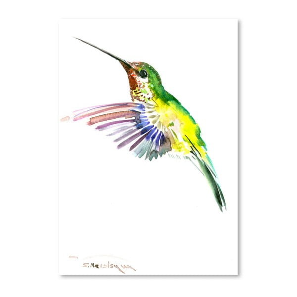 Poster de artă, Flying Hummingbird, autor Suren Nersisyan, 30 x 21 cm