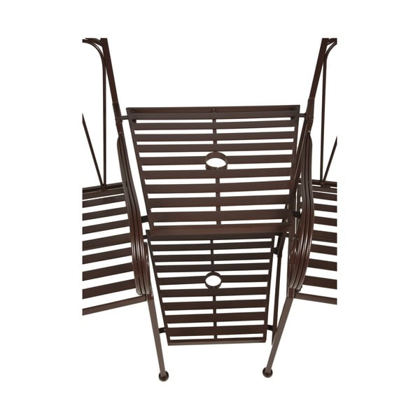 Bancă de grădină neagră din metal Rinjani – Garden Pleasure-image-3