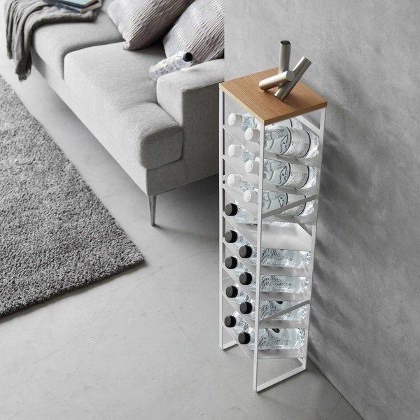 Raft pentru sticle de vin alb din metal număr de sticle 16 20x88,5x19 cm Tower – YAMAZAKI-image-1