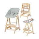 Scaun de masă pentru bebe verde deschis/în culoare naturală Style Born Up 2in1 – Roba