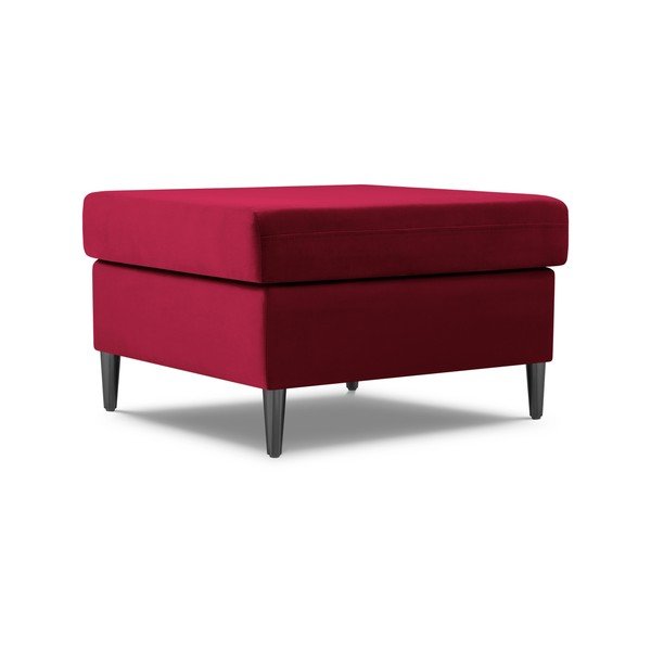 Taburet roșu cu tapițerie din catifea Kyoto – Cosmopolitan Design-image-1