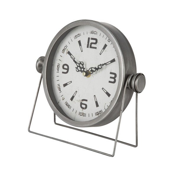 Ceas de birou Mauro Ferretti Pull Silver, 25 x 23,5 cm-image-2