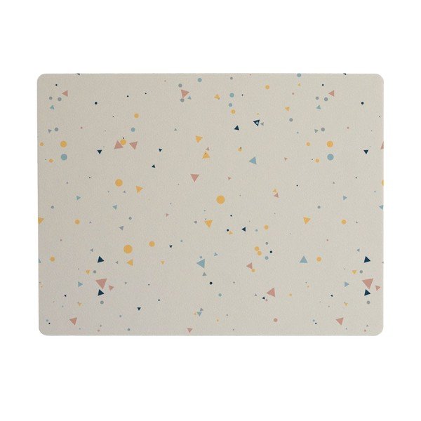 Suport de farfurie bej The Wild Hug Tiny Geometry, 55 x 35 cm