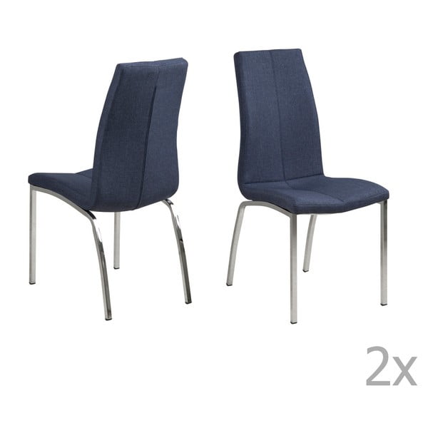 Set 4 scaune Actona Asama, albastru