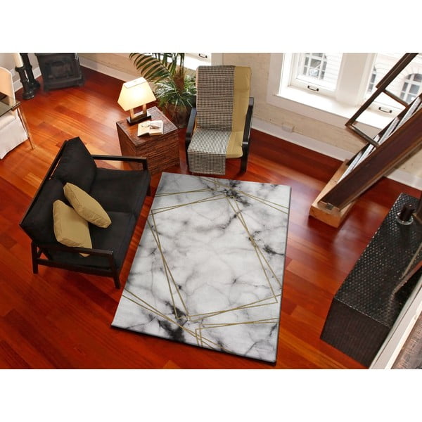 Covor Universal Artist Marble, 160 x 230 cm, alb - gri-image-1