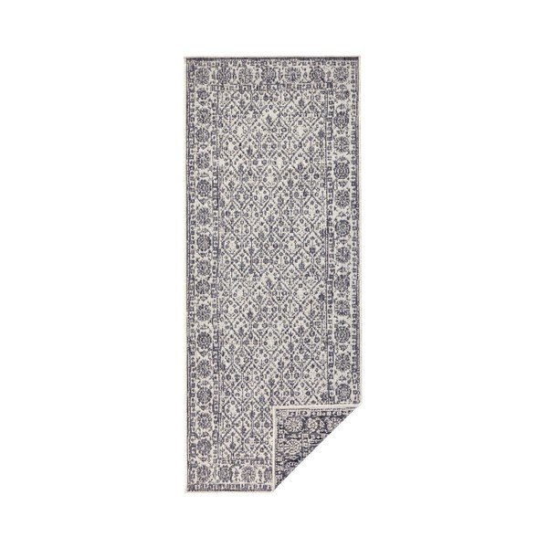Covor reversibil adecvat interior/exterior Bougari Curacao, 80 x 150 cm, gri-crem-image-1