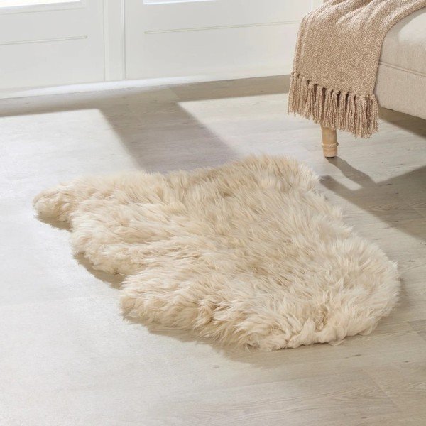 Blană naturală de oaie Native Natural Sheep, 60 x 120 cm, bej-image-1