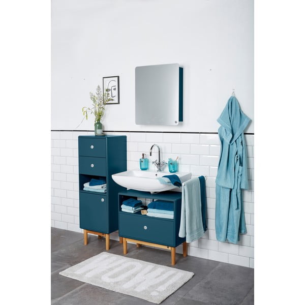 Dulap de baie în culoarea petrolului înalt/suspendat 40x100 cm Color Bath – Tom Tailor-image-1