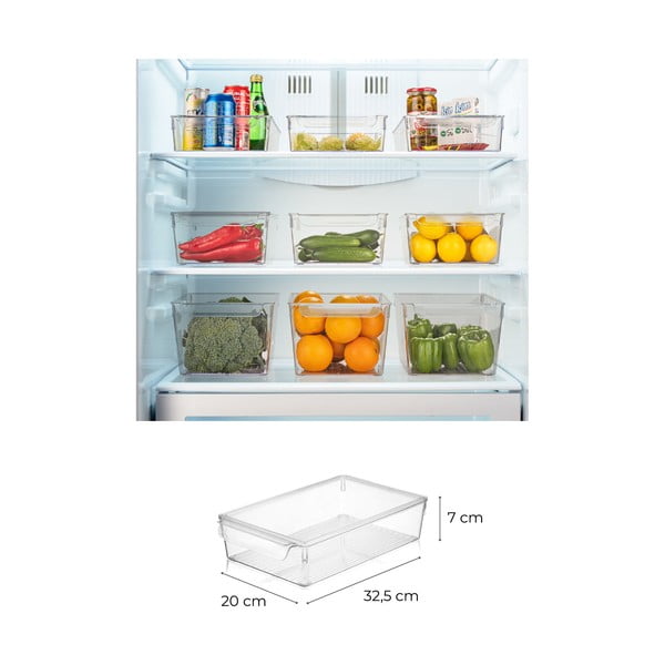 Organizator de frigider 3 buc. din plastic – Hermia-image-2