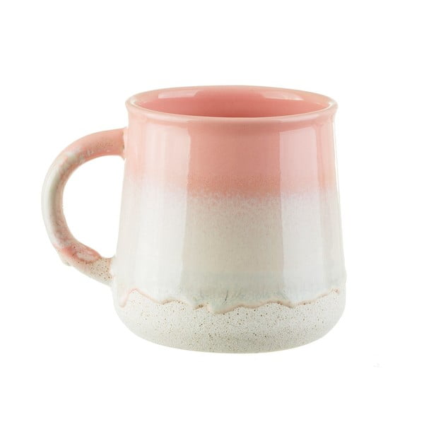Cană din gresie ceramică Sass & Belle Mojave, 450 ml, roz