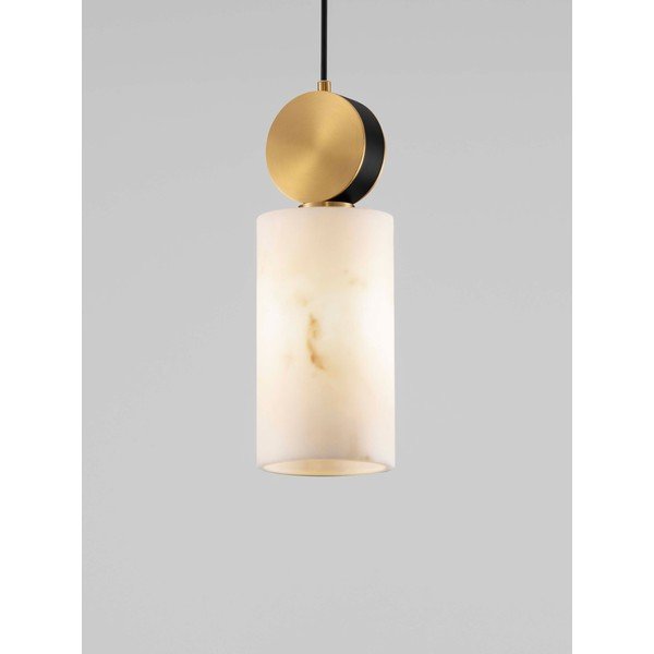 Lustră crem/alămie cu aspect de piatră ø 12 cm Maru – Nova Luce-image-2