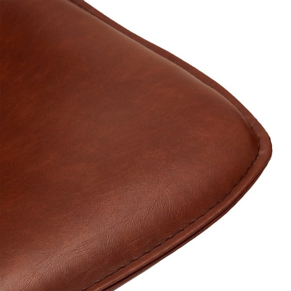 Scaune de bar maro deschis 2 buc. din imitație de piele (înălțime șezut 70 cm) Isabel – Furnhouse-image-1