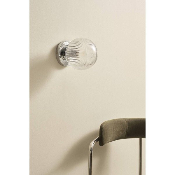Plafonieră argintiu-lucios din sticlă ø 15 cm Tink – Jotex-image-2