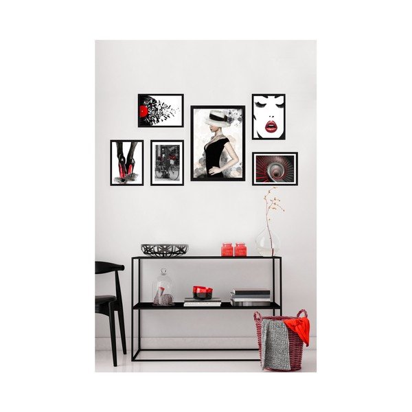 Set 6 tablouri de perete Tablo Center Falling in Love