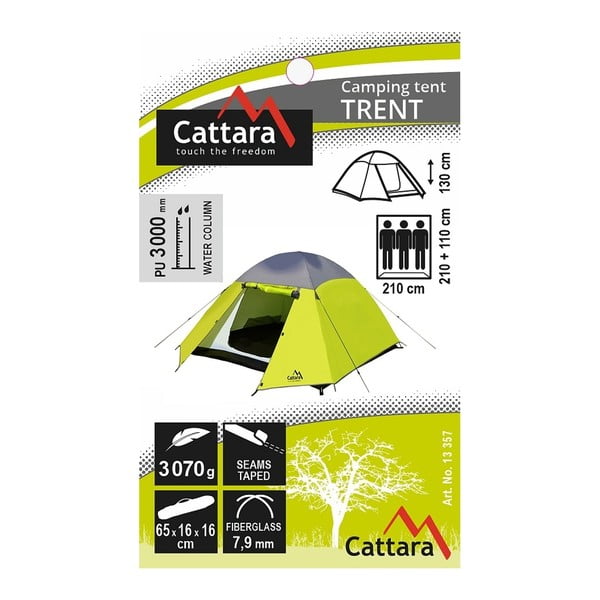 Cort dublu galben pentru 3 persoane Cattara Trent-image-2
