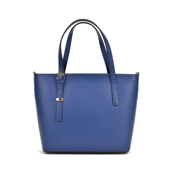 Geantă din piele Mangotti Bags Francesca, albastru-image-1