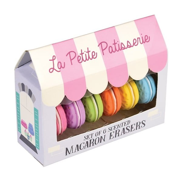 Set 6 gume de șters Rex London Macaron