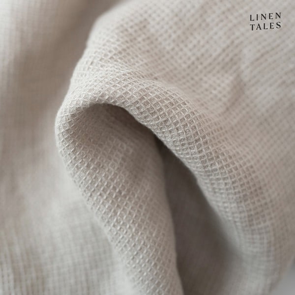 Prosop în culoare naturală din in gofrat 45x65 cm Natural Fine Waffle – Linen Tales-image-2