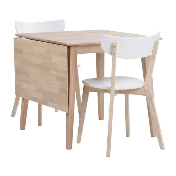 Masă de dining pliabilă din stejar lăcuit Rowico Mimi, 80 x 80 cm, mat-image-4