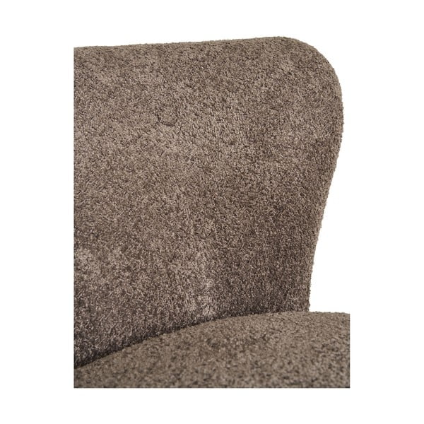 Fotoliu maro cu tapițerie din țesătură bouclé Covelo – House Nordic-image-4