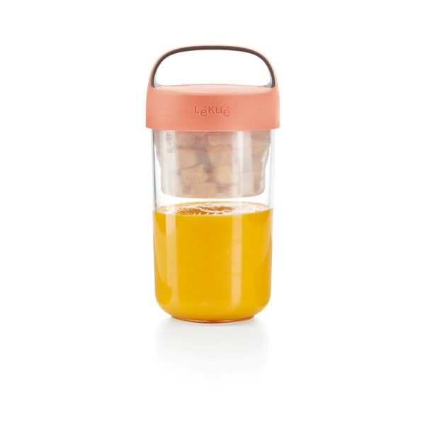 Recipient cu capac portocaliu pentru supă Lékué To Go, 600 ml-image-4