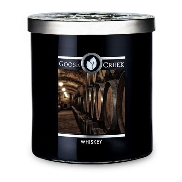 Lumânare parfumată pentru bărbați Goose Creek Whiskey, 35 de ore de ardere