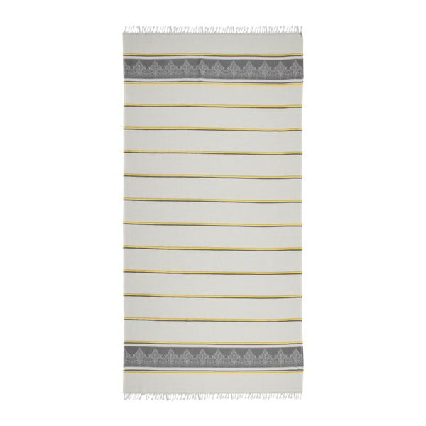 Prosop hammam  Deco Bianca Loincloth Grey Stripe, 80 x 170 cm, gri - bej 