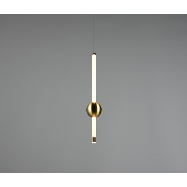 Lustră alămie LED cu intensitate reglabilă Melita – Trio-image-1