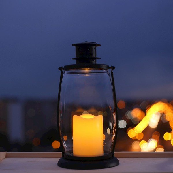 Felinar decorativ cu LED DecoKing Chic, înălțime 30 cm-image-4