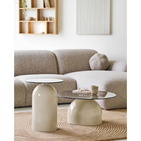 Covor în culoare naturală închisă țesut manual din lână 160x230 cm Pune – House Nordic-image-1