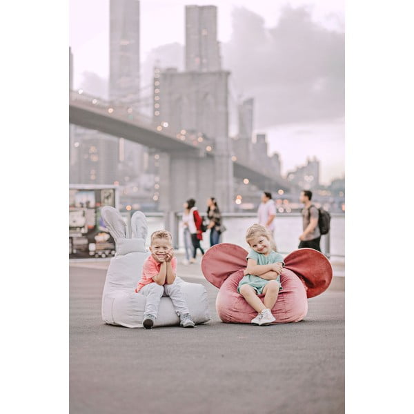 Fotoliu sac pentru copii The Brooklyn Kids Funny Bunny, bej-image-4