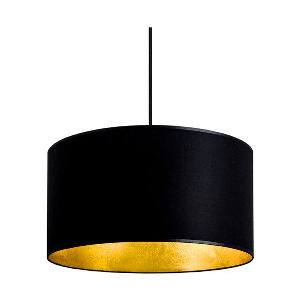 Lustră cu interior auriu Sotto Luce Mika, ∅ 36 cm, negru-image-3