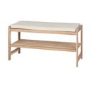 Pantofar în culoare naturală cu bancă din lemn masiv de acacia Acina – Wenko