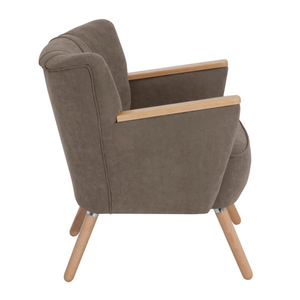 Fotoliu Max Winzer Laurin Velor, taupe-image-2