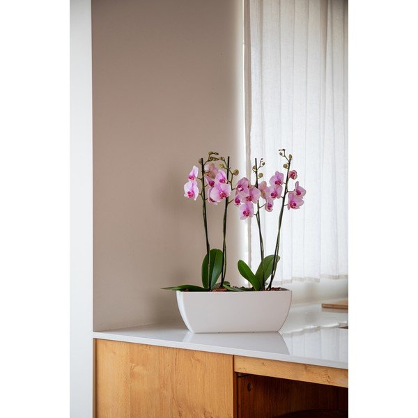 Jardinieră din plastic reciclat 40 cm Siena – Artevasi-image-1